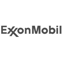 ExxonMobil logo in black and white