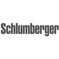 Schlumberger logo in black and white