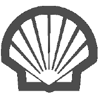 Shell logo in black and white