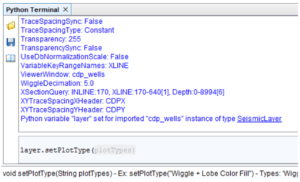 Python terminal plot type layer