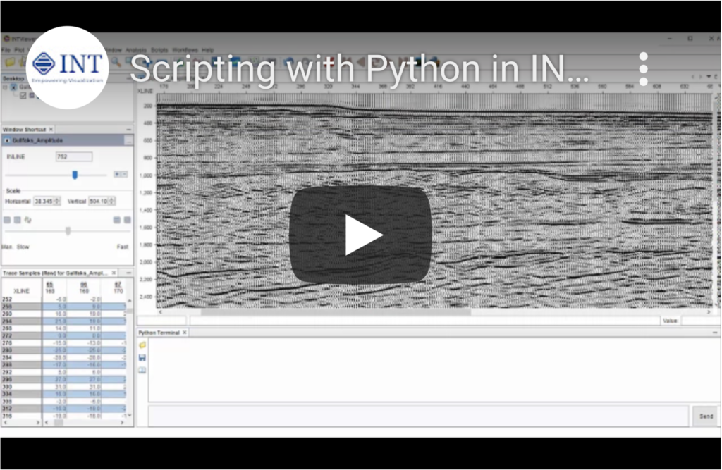 Scripting with Python in INTViewer